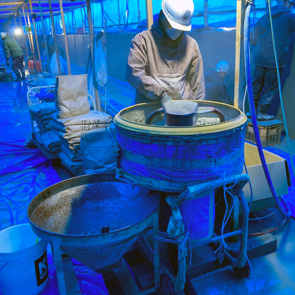 岩手県　幹線用水路工事